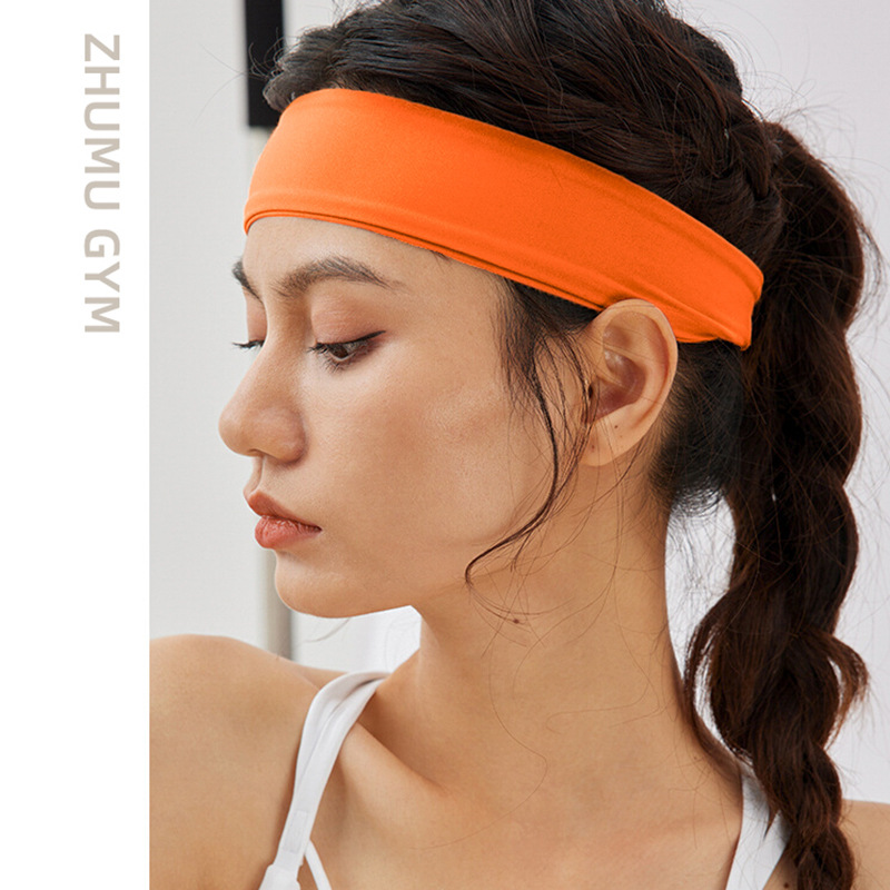 2025 New Arrival High Elasticity Yoga Headband Sweat Absorbing Fitness Hair Band for Women Breathable Summer Running Headwrap