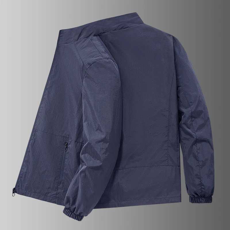 Spring and Fall New Mens Thin Jacket Outdoor Sports Loose Korean Casual Sports Jacket Coat W250809