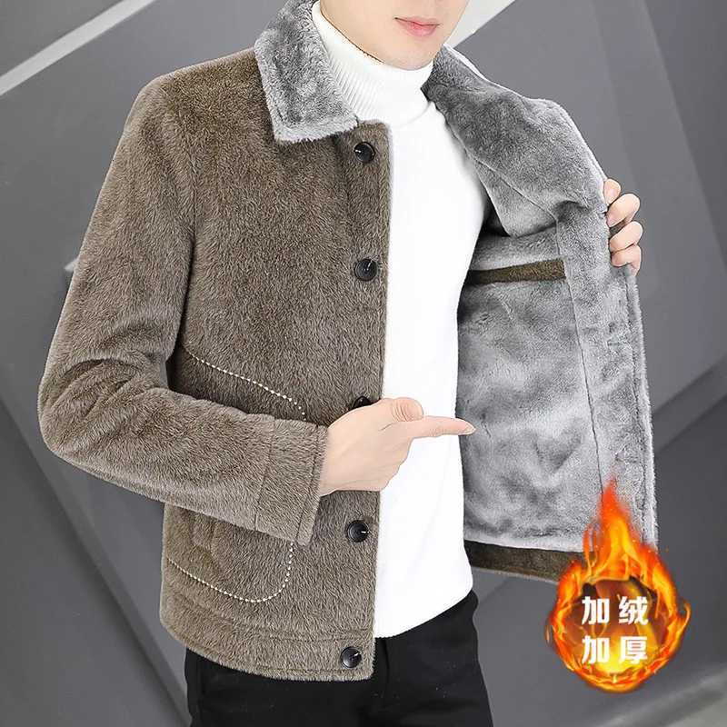 2022 Winter Embroidery Woolen Jacket Men Thick Warm Short Trench Coat Casual Business Overcoat Social Streetwear Windbreaker XJ250809