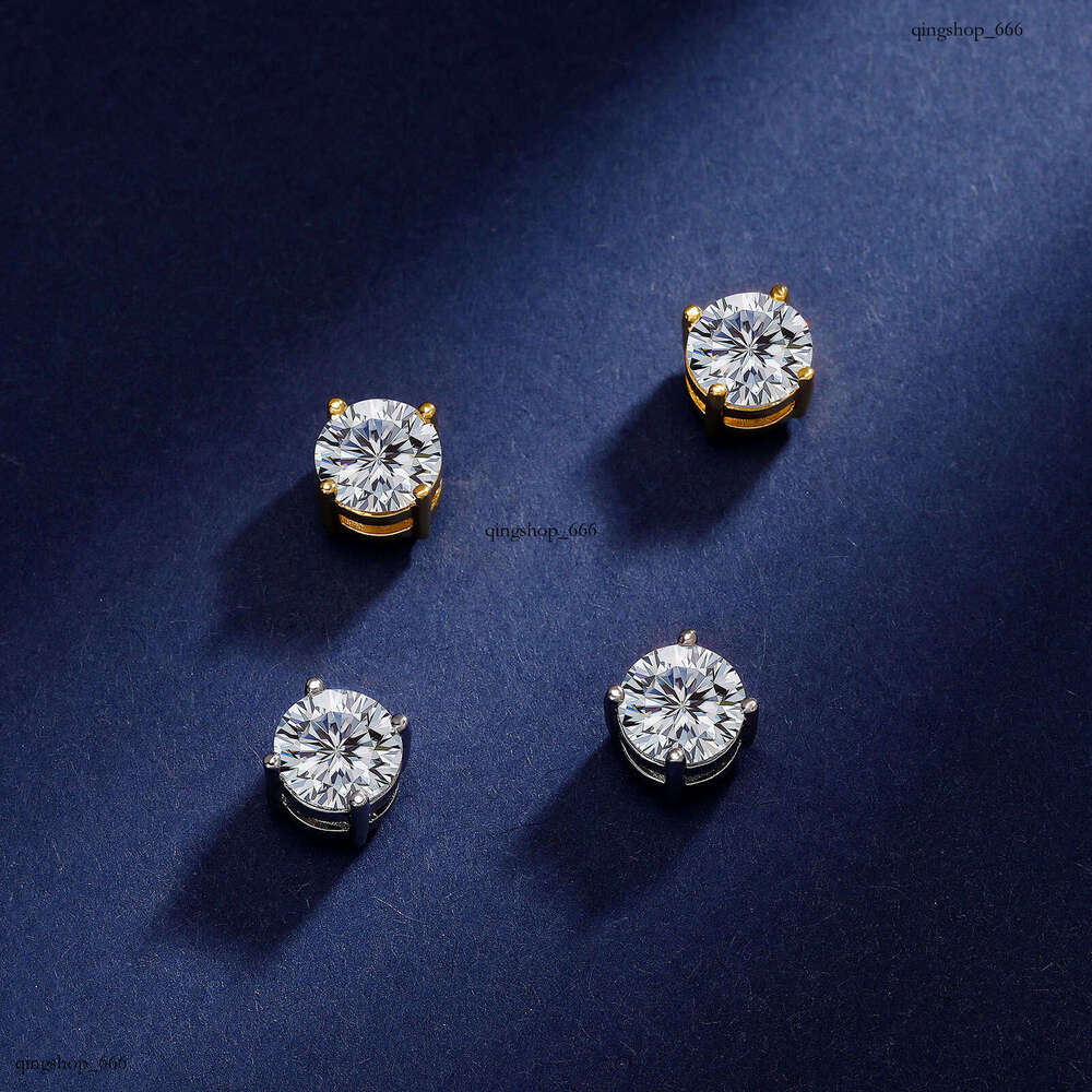 Hip Hop 8MM Round Zircon Non-Pierced Strong Magnetic Personality Earrings Trendy Versatile Ear Jewelry