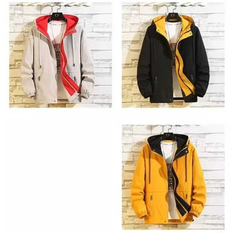 2025 Brand Mens Jackets Outer Wear Clothing Garment Men New Hooded Oversized Jacket Youth Man Loose Casual Jacket Coat W250809