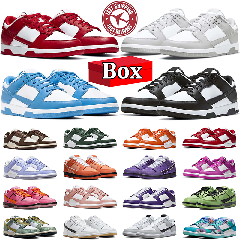 Designer Sneaker Running Shoes for Men Panda White Black Olive Grey Fog Syracuse Brown Women GAI Outdoor Trainers Sneakers With Box