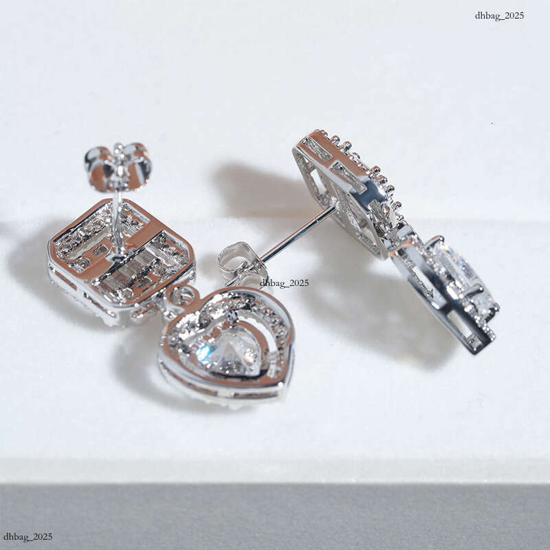 ICED OUT New 5A Zircon EarringIced Out VVS Plated Hip Hop Trendy Brand Jewelry Accessories