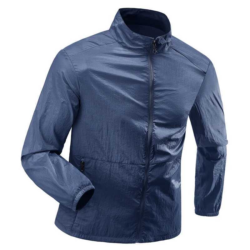 Plus Size 7XL 8XL Summer Hiking Jackets Men Fishing Cycling Hooded Gym Running Coat Outdoor Sun-Protective Thin Jacket Clothing W250809