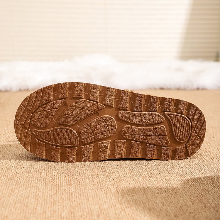 Designer shoes free shipping new Outdoor trainer winter plush thick platform snow boots for women's keep warm fashion short boots black white