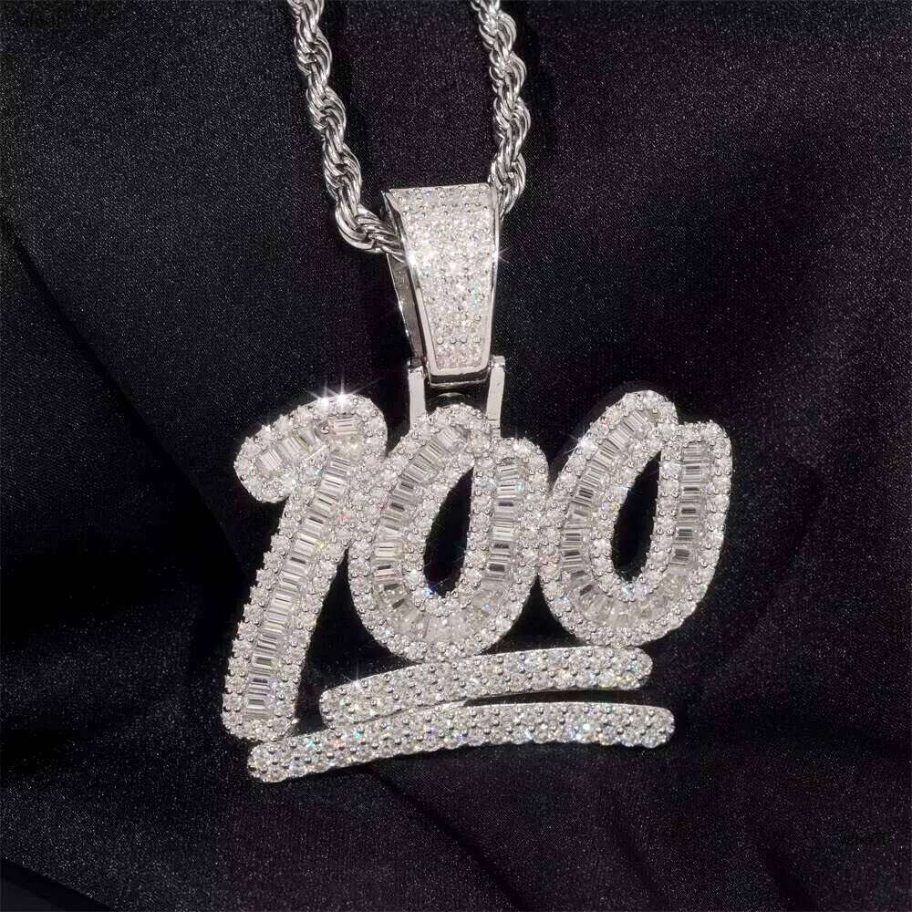 S Sier Moissanite Hip Hop Fashion Pendant