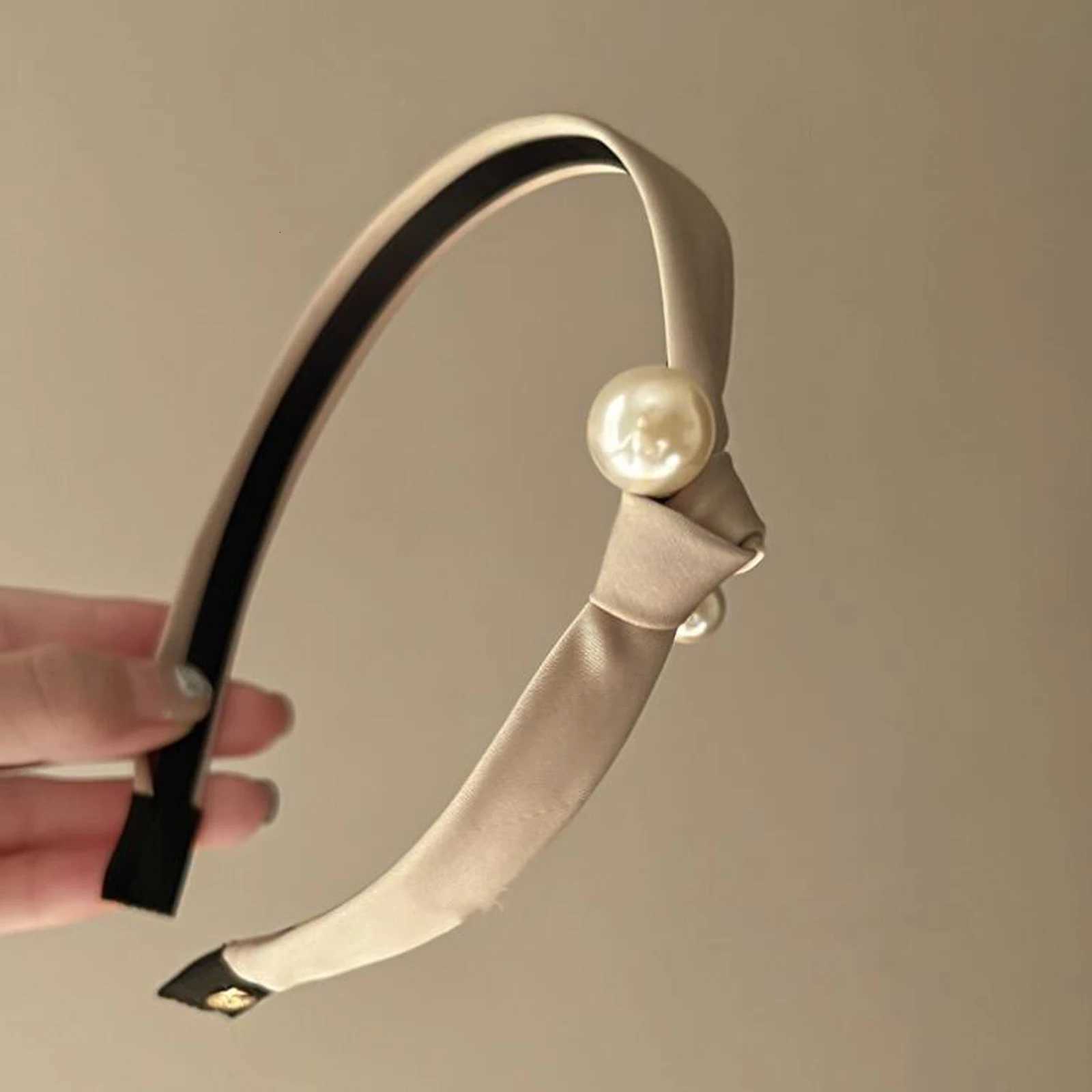 PROLY New Fashion Wen Haiand Side Knot Pearls Band Narrow Side Hair Accessories for Girls Y250809