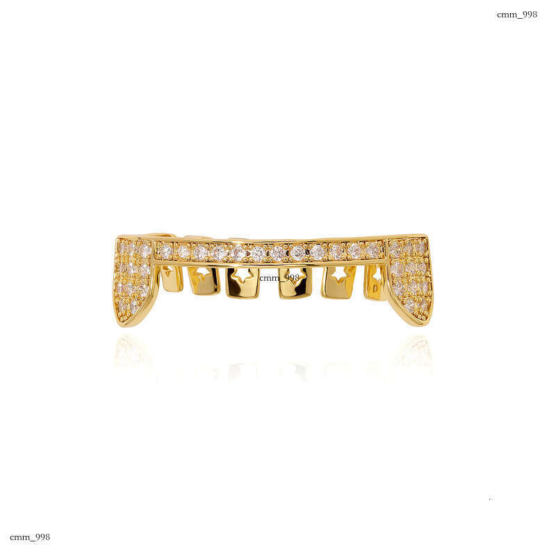 Single Row Full Dia Sharp Teeth Hip Hop Unisex Trendy Accessories