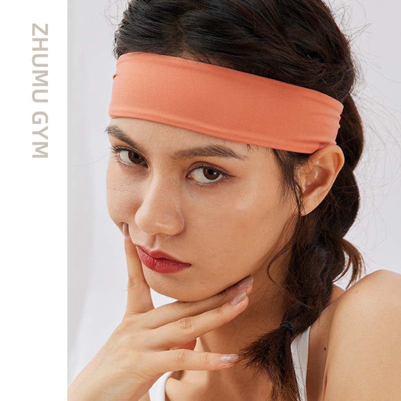 2025 New Arrival High Elasticity Yoga Headband Sweat Absorbing Fitness Hair Band for Women Breathable Summer Running Headwrap