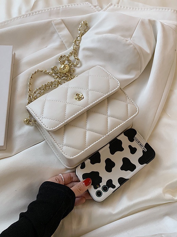 Designers Single Free Shipping Shoulder For Women Black Mini Flap Square Chain Crossbody Bag