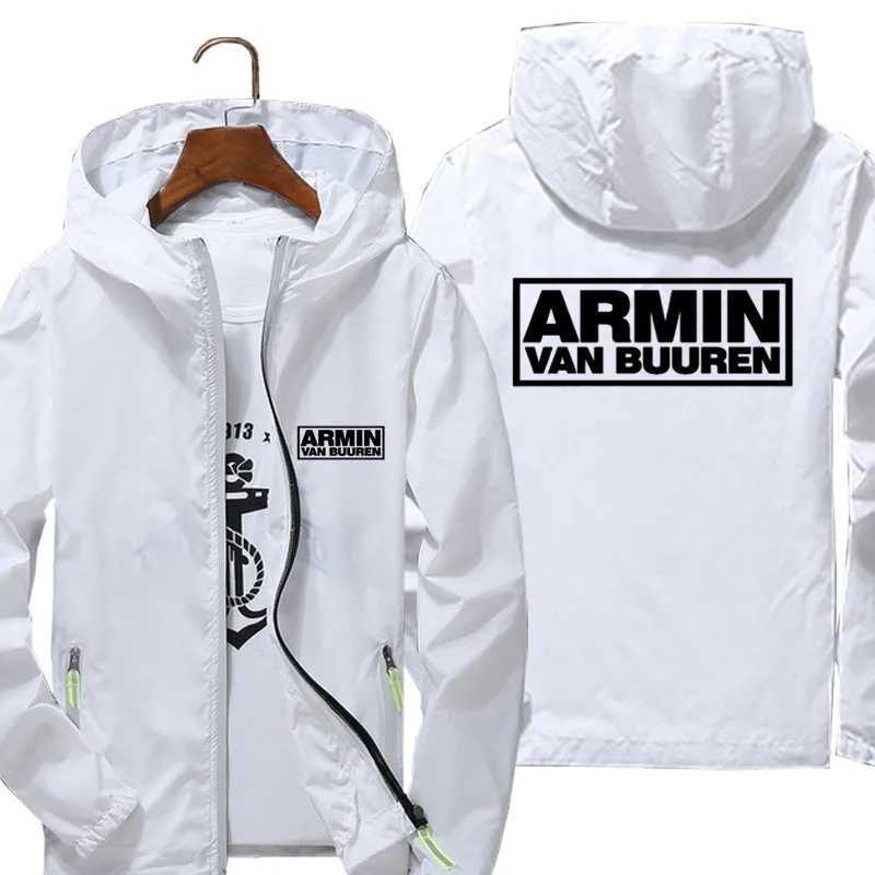 ARMIN VAN BUUREN Mens Windbreaker Pilot Thin Reflective Jacket Coat Bomber Flight Jackets Hooded Zipper Male T-shirt 7XL W250809