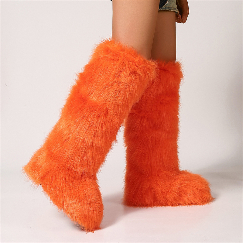 Designer shoes free shipping new Outdoor trainer winter plush snow for women's keep warm fashion Knee boots black white pink grey brown red