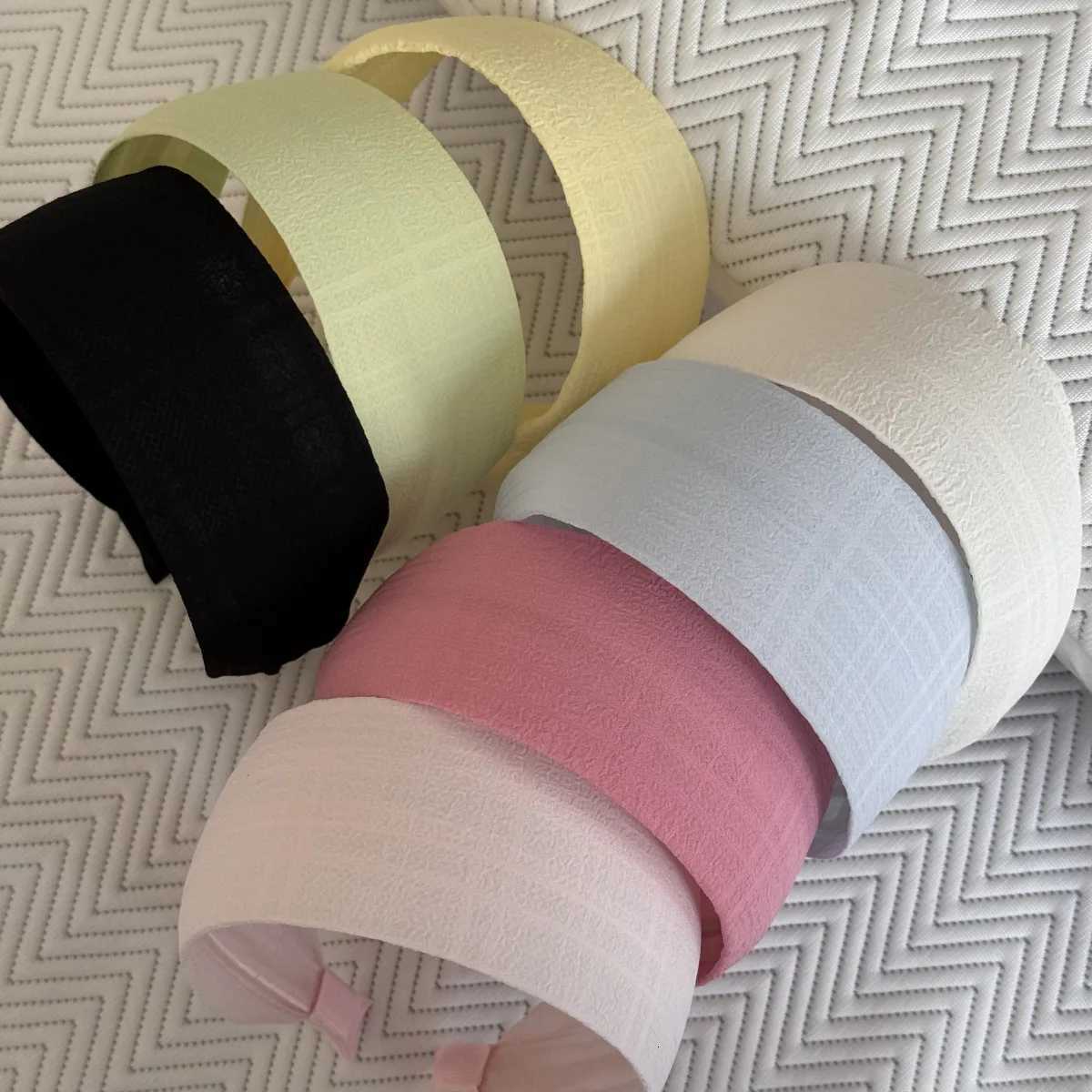 French High-End Textu Fabric Band Tra-Wide Bag Daily Out Band Design Hair Card Hair Accories New Y250809