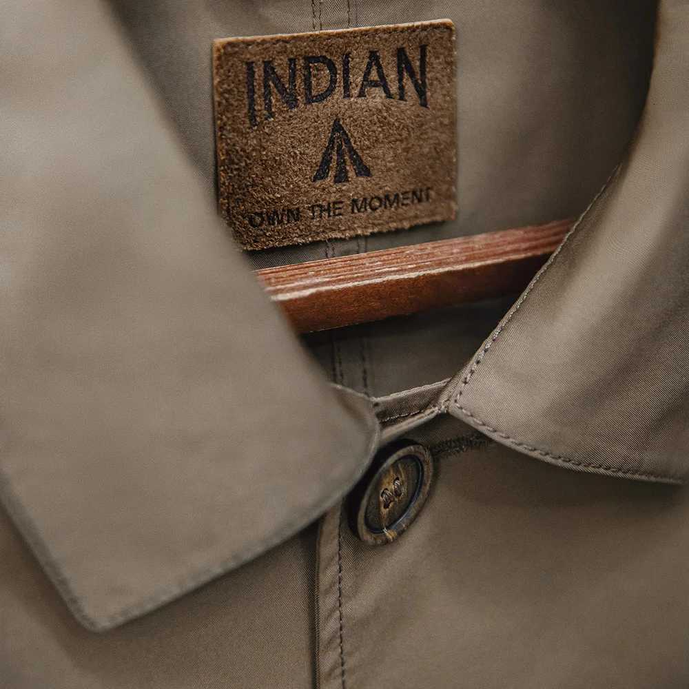 Maden French Vintage Work Jacket Mens Coffee Notch Lapel Casual Single Breasted Coat Slant Pockets Outerwear for Spring and Fall W250809