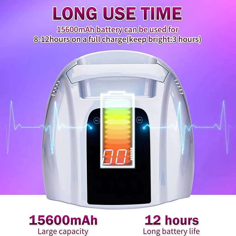 96W Mirror Reflective Nail Lamp with Metal Pad Cordless Manicure Dryer Wireless UV Light for Nails Rechargeable Nail UV LED Lamp 250814