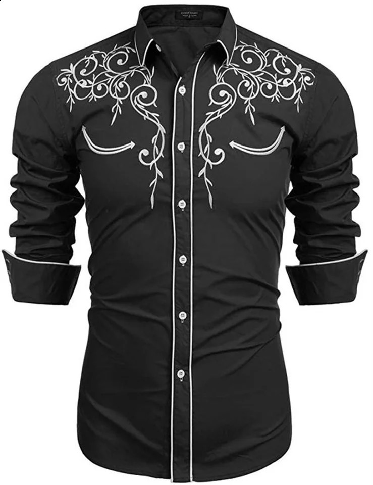Western Denim Mens Shirt Comfortable and Soft Clothing Long Sleeve Daily Wear Fashion Button n 250805