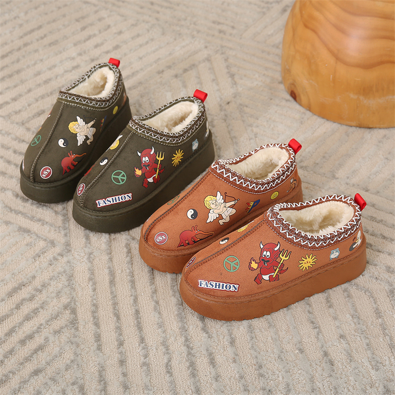 Designer shoes free shipping new Outdoor trainer platform winter plush thick snow boots for women's keep warm short boots brown green