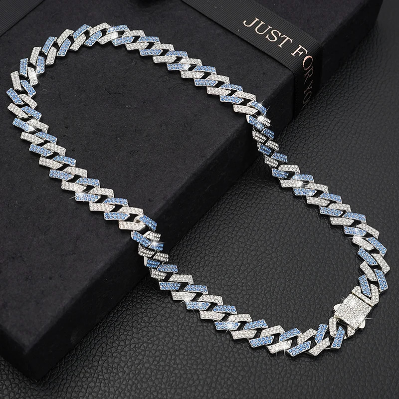 Diamond Dog Chain Collar Cuban Gold Chains for Dogs and Cats 15MM Bling Jewelry Necklace 250801