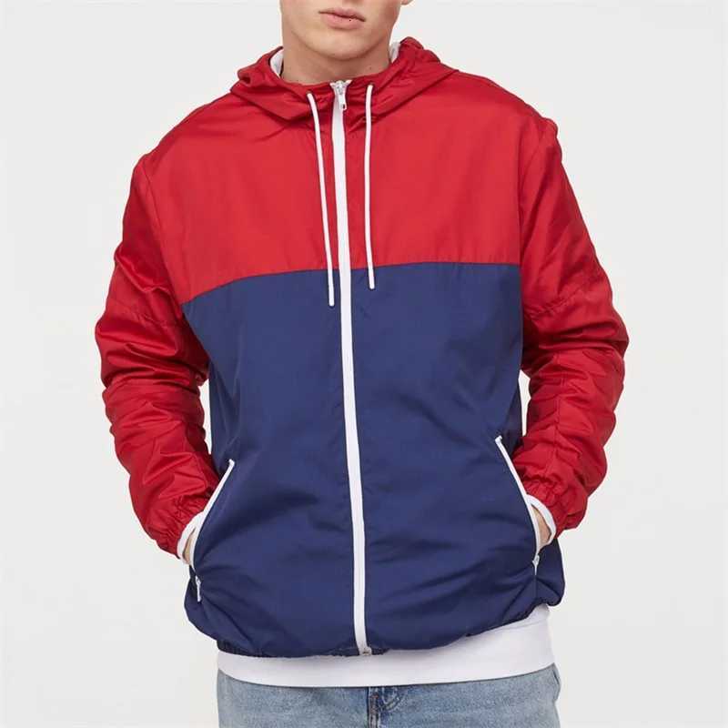 Mens Fall Camouflage Jackets Breathable Mesh Lined Long Sleeve Zipper Coat with Hood Athletic Tops Casual Streetwear W250809