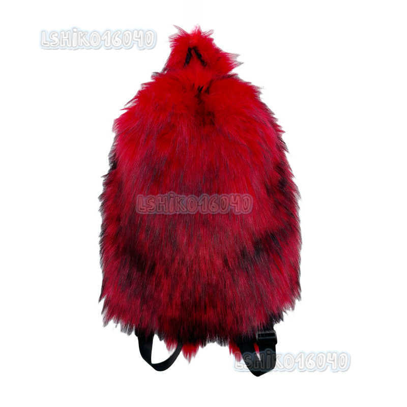 Backpack Fur Double-shoulder Bag for Women Y2k Fluffy Bag 2023 New Style Hot Girl Plush Backpack H250808