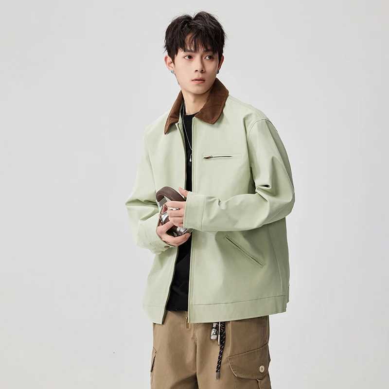 2025 new high-quality outdoor workwear two-tone lapel jackets for men and women and couple sportswear and casual jackets. W250809