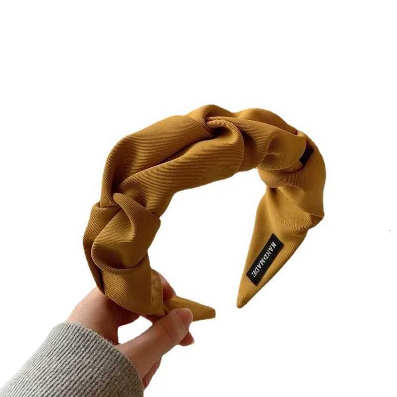 Fashion Hair Hoop Hair Bands are Solid Color bands Designer Wide Hair Accessories for Women Girls Y250809