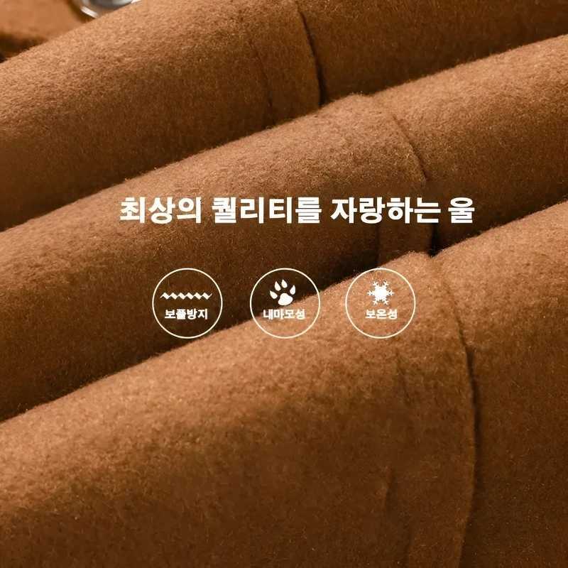 Mens Woolen Coats Fashion Thickened Mid Length Trench Turn Down Collar Warm Outerwear Business Casual Wool Coat XJ250809