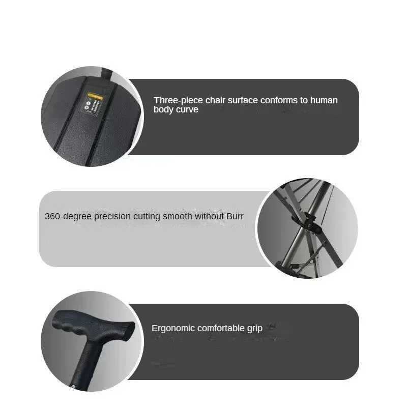 ightweight Walking Stick Chair for Seniors Foldable Cane Seat Adjustable Stainless Steel Hiking Pole Outdoor Travel Stick Z250809