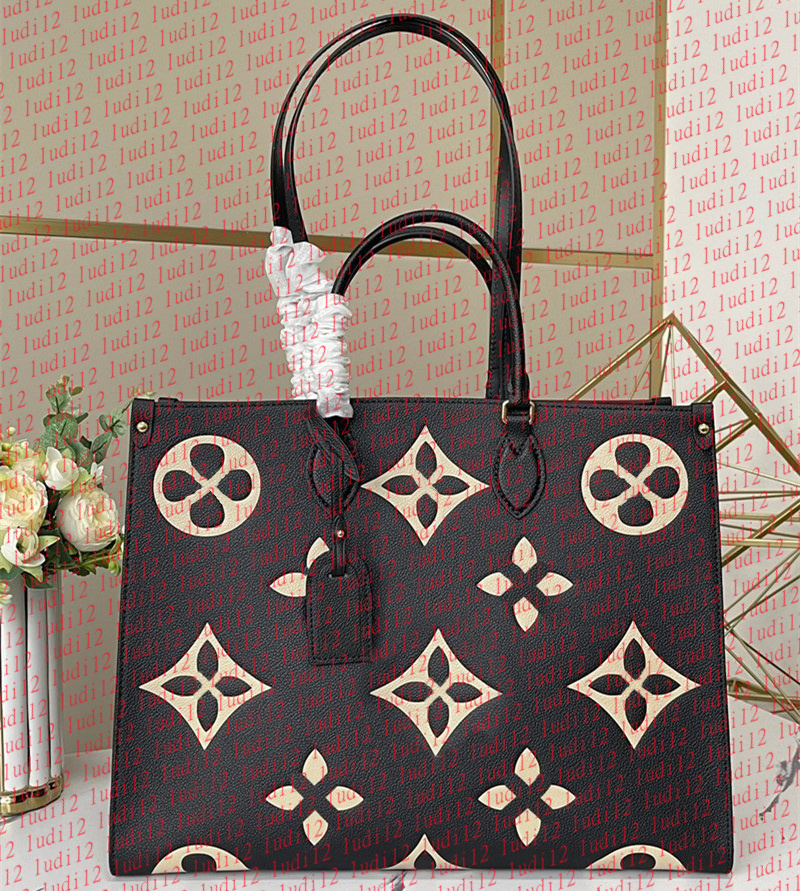 Must have Top quality designer handbag onthego Womens crossbody shoulder bag mirror quality Luxury high capacity shopping bag leather bag travel Tote wallet 11a bag