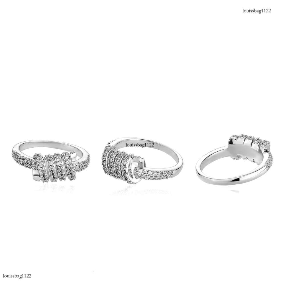INS Internet Celebrity Creative Outfit Wire Knot Personality Hip Hop Zircon Ring Unisex Versatile Hand Jewelry