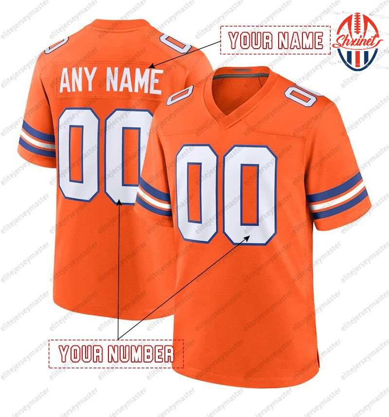 10 Bo Nix 2 Patrick Surtain ll 7 John Elway 14 Courtland Sutton Personalized Customized Football Jerseys Custom Any Number Name For Men Women Youth Stitched