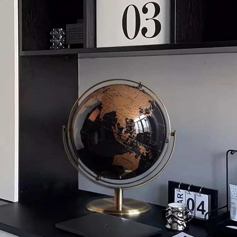 Metal Base World Globe Rotating World Globe with Stand for Children To Learn for Classroom Geography Education 250809