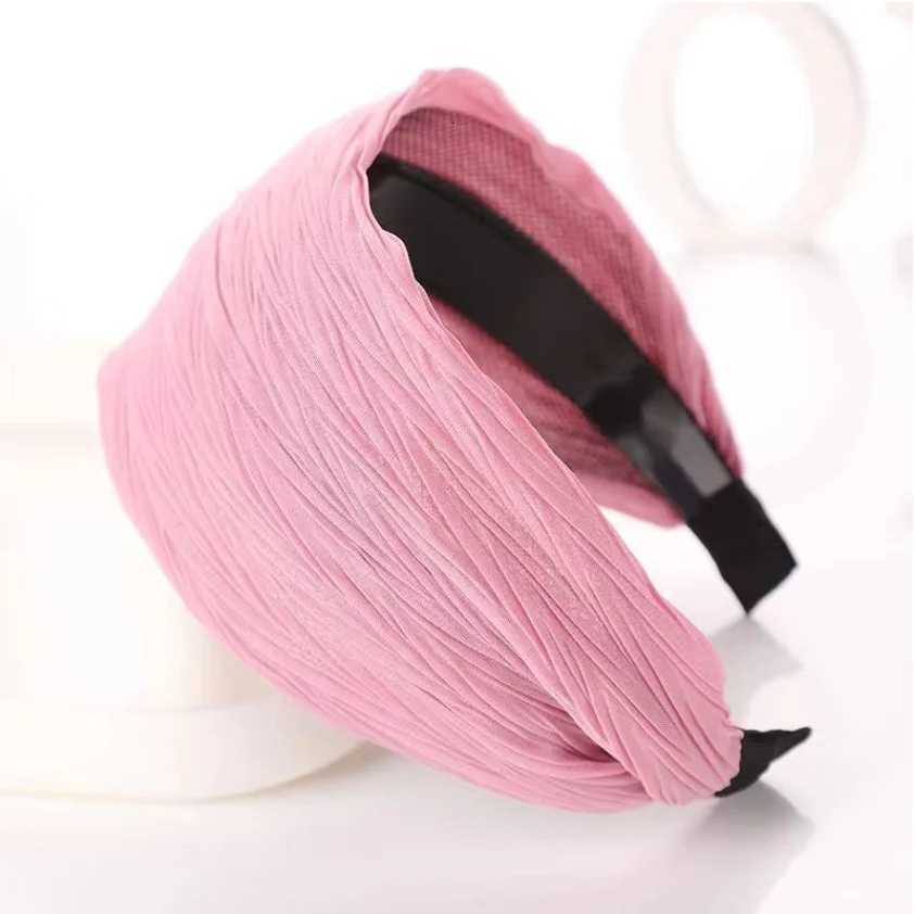 Fashion Wide Edge Solid Color Non Slip Bands Wen Hair Hoop Girls Hair Accessories Ladies Hair Accessories Gifts Y250809
