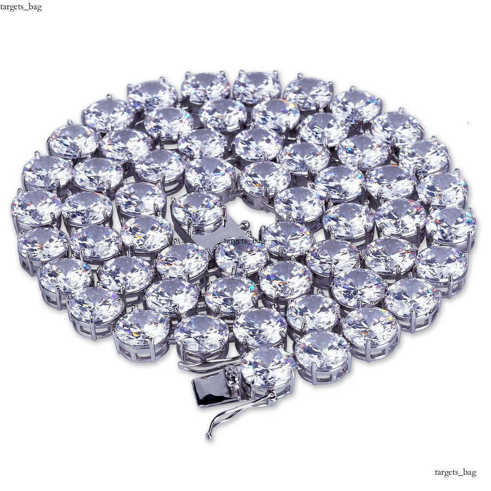 Hip Hop Style Necklace 8-10mm Single Row Full Dia Unisex Personality Trendy Tennis Chain