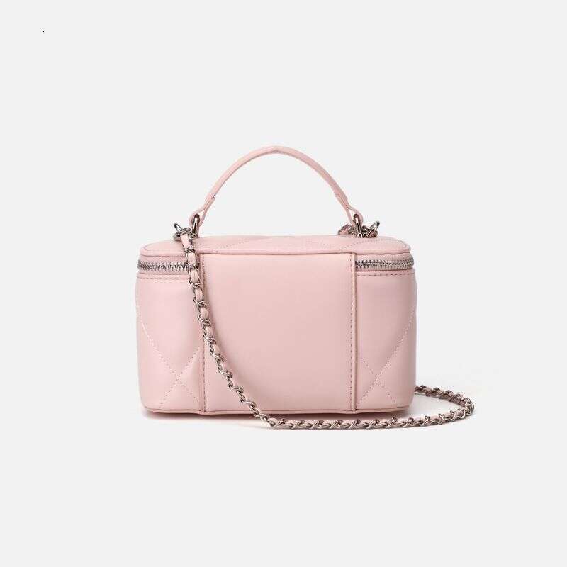 Hot Korean Version Of The Light Niche High-End Ladies Crossbody 2025 Summer New Commuter Pink Quilted Box Bag Versatile Fashion Exquisite