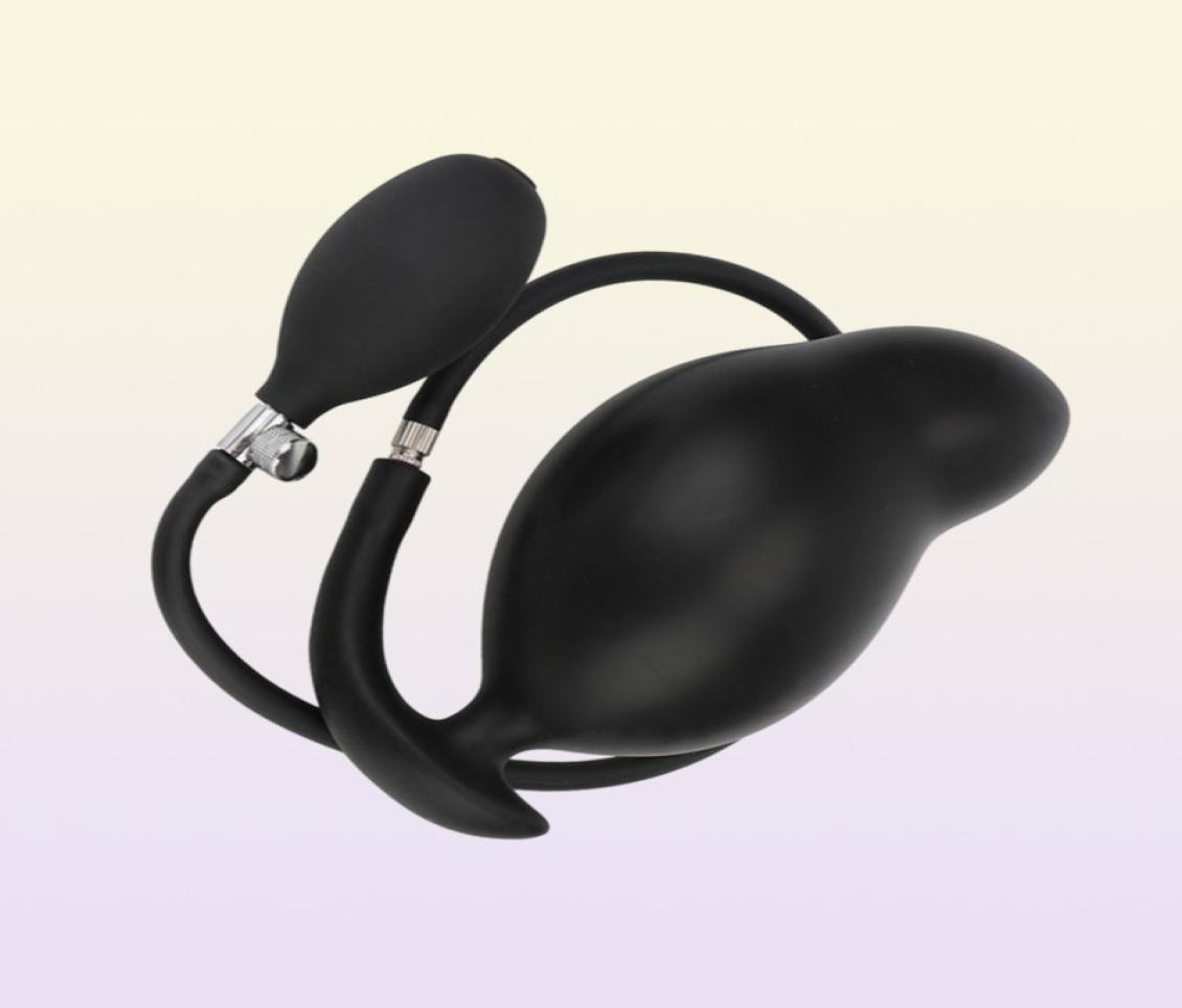 Prostate Massage Butt Plug Silicone Inflatable Anal Anus Extender Dilatador Dildo Pump Super Big Adult Sex Toys 2206291154989