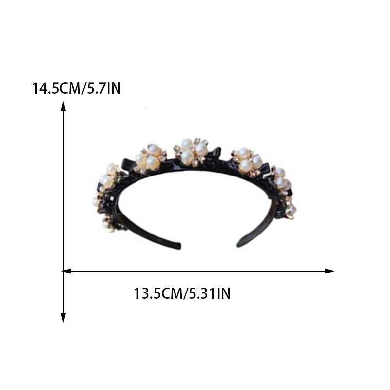 10pcs Rhinestone Pearl Band Elegant Bangs Hair Clip Fashion Girls Hair Accessories Y250809