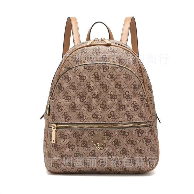 Gs Large Capacity Trendy Casual Simple Vintage Fashion Print Backpack Women's Bag