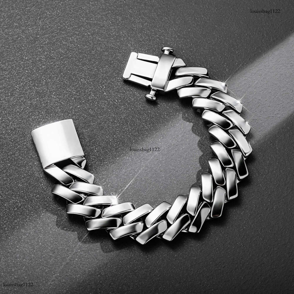 10/12/18mm Dia Chain Smooth Surface Unisex Cuban Necklace Hip Hop Personality Trendy Bracelet