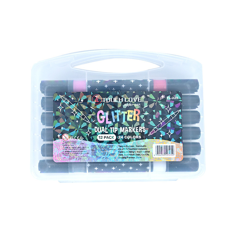 Wholesale Double-Headed Double-Color Children's Drawing Luminous Dwe74 Highlighter Journal Night Light