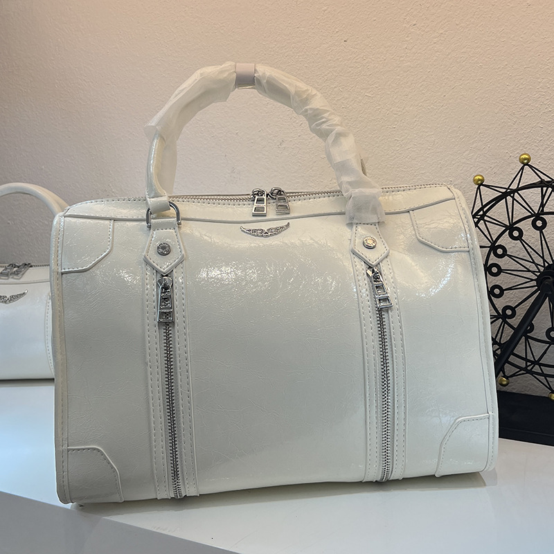 Master quality designer bag women luxury zadigevoltair shoulder bag correct wings badge metal chain handbag fashion rivet zv tote bags top gift 04c
