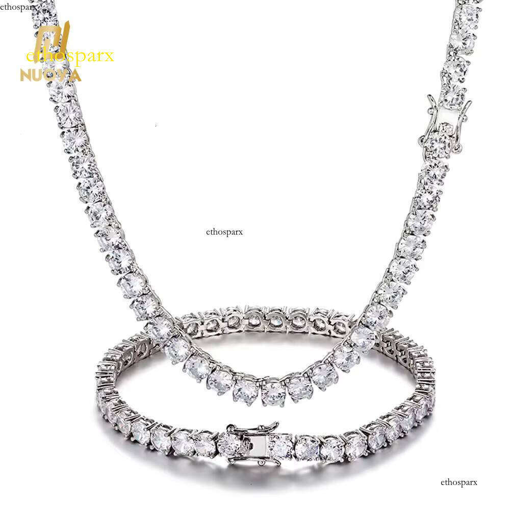 Hip Hop Choker Jewelry Chain for Women Iced Out CZ Stone Tennis Necklace