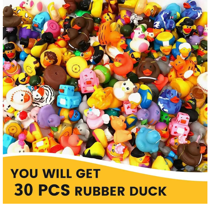 Rubber Ducks in Bulk,Assortment Duckies for Jeep Ducking Floater Duck Bath Toys Party Favors