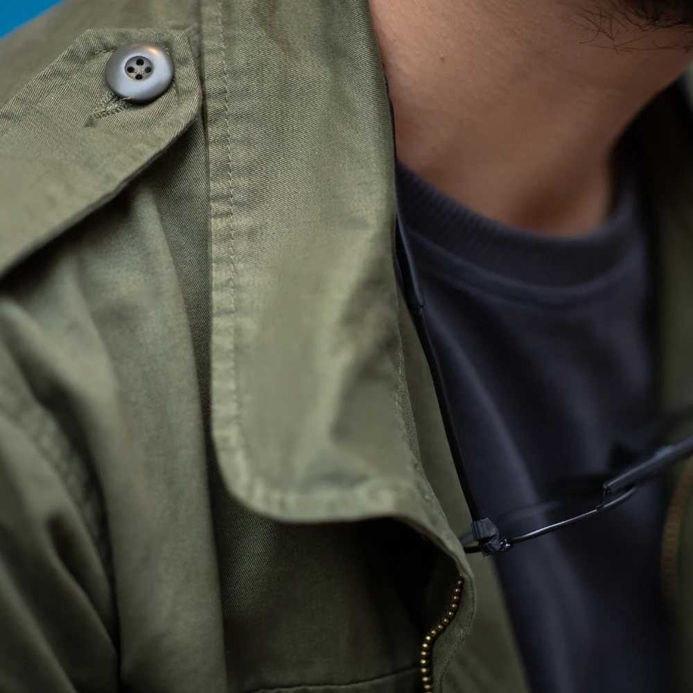 Mens Retro M65 Jackets for Men Green Outdoor Windbreaker Vintage Casual Solid Coat Mens Clothing Multi-Pocket Jacket W250809