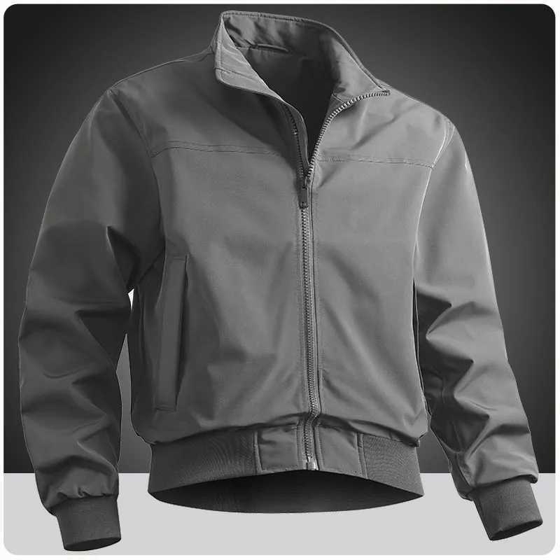 Mens American-style flight Bomber jacket with new stand-up collar baseball uniform for spring autumn loose sports coat mens clothing W250809