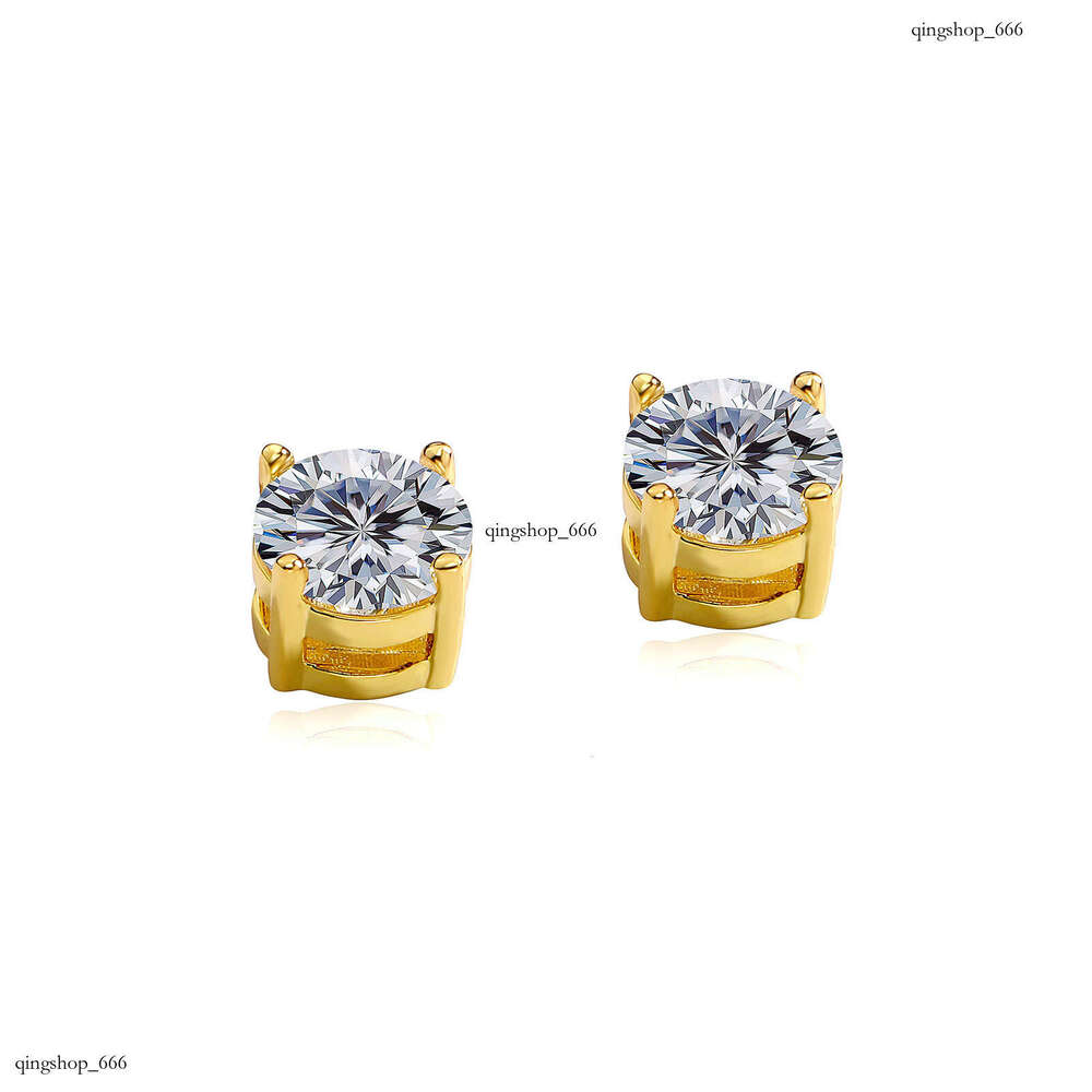 Hip Hop 8MM Round Zircon Non-Pierced Strong Magnetic Personality Earrings Trendy Versatile Ear Jewelry