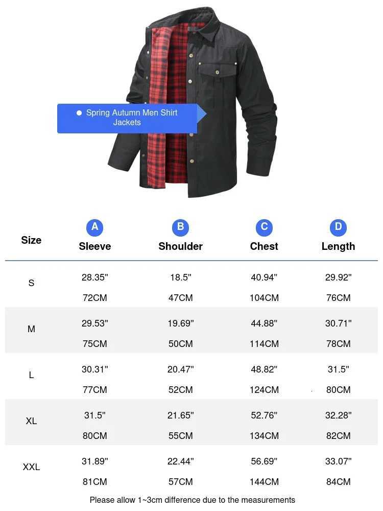 Spring Autumn Mens Flannel Plaid Shirt Jacket Casual Men Retro Lapel Cotton Warm Shirts Men Tactical Windbreaker Jacket Clothing W250809