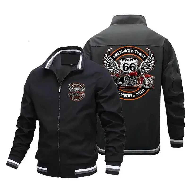 Mens Spring and Autumn Outdoor Casual Hip Hop Baseball Zipper Sportswear Fashion Motorcycle High Quality Sports Jacket W250809
