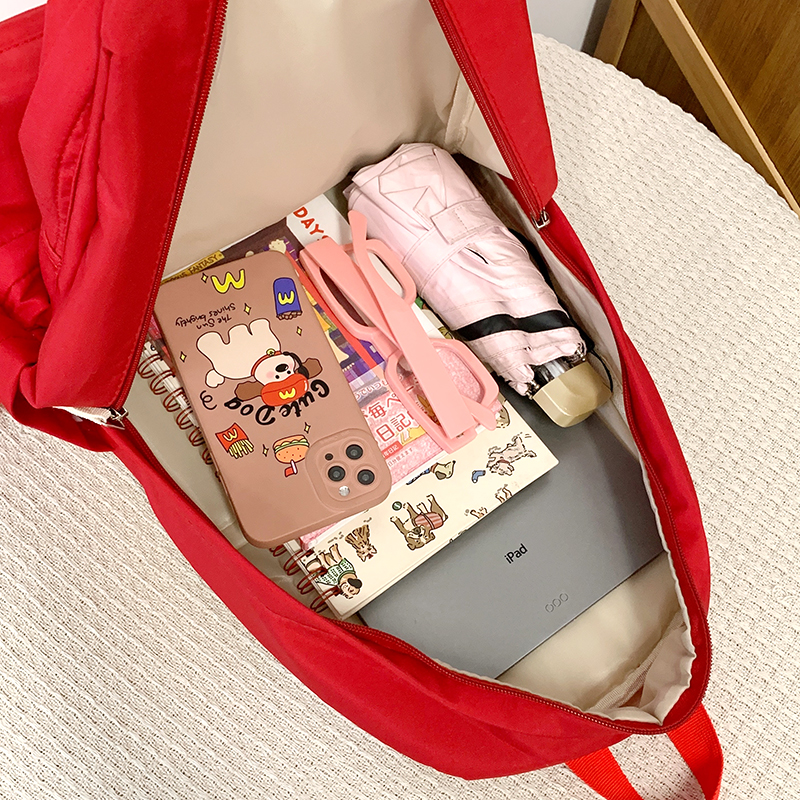 New large-capacity commuter backpack, fashionable and versatile school bag, casual and simple junior high school backpack