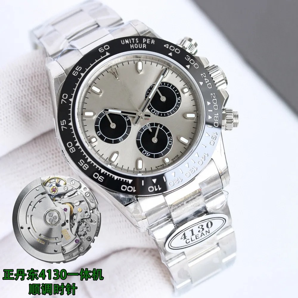 Clean Factory Day Tona M116500LN-0001 AAAAA 5A Quality 1:1 Supeclone 40mm Mens Watch Automatic Mechanical Chronograph 4130 Movement